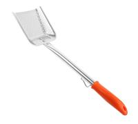 NAMOARLY Stainless Steel Small Skimmer Spoon with Long Handle Fine Mesh Colander Ladle Strainer for Frying Poached Eggs French Fries Kitchen Cooking Tool with Hanging for Easy Storage