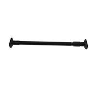 NAMOARLY Telescopic Clothes Pole 50-80cm Black Expandable Rail Bar with Strong Load-bearing and No Tools Required, for Wardrobe and Spacious Spaces