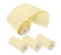 NAMOARLY Thermal Printing Paper Rolls 5.7x3 Inch Yellow Multipurpose Thermal Paper for Receipt Printing 4pcs Cash Register Till Rolls Suitable for Hospital and Bank Queuing Machines