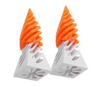 NAMOARLY Unique Artistic Desk Pyramid Toys Plastic Desktop Decoration for Study and Office Spiral Cone Fidget Toy 2pcs with Impossible Pyramid Design for Stress Relief