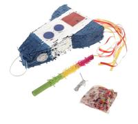 NAMOARLY Unique Rocket Pinata for Space Birthday Party Decorations Children's Party Game Fill Surprise Toys