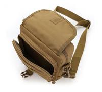 NAMOARLY Unisex Shoulder Crossbody Bag Small Nylon Tactical Handbag Multifunction Outdoor Tote Bag for Men Women Nylon Adjustable Straps Random Color