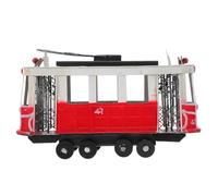 NAMOARLY Vintage Iron London Double Bus Model with Intricate Craftsmanship Retro Vehicle Figurine for Home Office Decor and Travel Souvenir Collectors