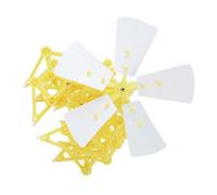 NAMOARLY Wind-powered Educational Engineering for Mechanical Puzzle Building with Easy Assembly Creative Stem Learning Kit for Play Yellow