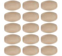 NAMOARLY Wood Beads Large Hole Oval DIY 30pcs with Smooth Surface Without Burrs Loose Bead Charms for Necklace and Dream Catchers for Crafts and Bracelet Supplies