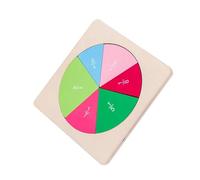NAMOARLY Wooden Fraction Board Math Teaching Aid for Early Educational Developing Problem-solving and Creative Thinking Skills Montessori Learning