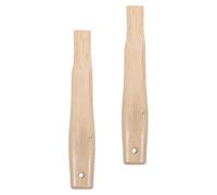 NAMOARLY Wooden Hammer Handles Khaki Colour with Square Hole Design 2pcs Ergonomic Shape with Comfort Grip for Carpenter and Camp Hammer for Construction Repair and General Repairs