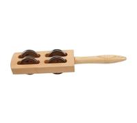 NAMOARLY Wooden Jingle Stick with Bells Safe Handheld Musical Instrument for Christmas Music Education and Group Activities for Nurturing Rhythm Skills