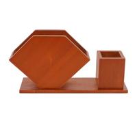 NAMOARLY Wooden Napkin Holder for Tabletop, Vintage Square Solid Wood Tissue Box with Toothpick Compartment, Multi-Functional Desk Organizer for Kitchen and Dining Room