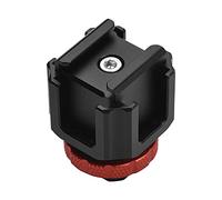 Namolit Light Aluminum Alloy Cold Shoe Adapter Holder with Cold Shoe Mount Extension for DSLR Camera ILDC Video Light Microphone Monitor Microfilm Socket