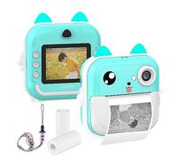 Namolit Linda CAMERA Polaroid para niños, digital camera for niños con enfocque automaticde de 24 MP, CAMERA con impresión Polaroid para niños de 2.4 flegadas, gran regalo para niños de 3 a 14 años