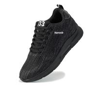 Namoola Men's Invisible Height Increasing Elevator Shoes Lightweight Sport Shoes Height-Boosting Non-Slip Sneakers 2.4'' Taller, Black, 13 Women/10.5 Men