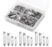 NAMOON 200Pcs Brooch Badge Bar Pins Safety Pins, Safety Pin for Clothes