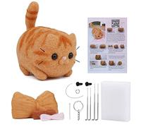 NAMOON Needle Felting Kit, Animals Needle Felting Set, Felting Wool Set with Felting Tool and Instruction for Hand Spinning Needle Felting DIY Crafts