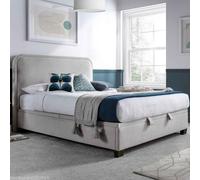 nampa fabric ottoman storage double bed in maskat clay