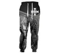 Namufeitrade Knights Templar 3D Printed Men's Joggers Sweatpants Casual Plus Size Training Sport Trousers Cool Drawstring Pants