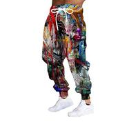 Namufeitrade Men's Tiger 3D Printed Jogger Sweatpants Elastic Waist Drawstring Hip Hop Tracksuit Bottoms Joggers Pants with Pockets