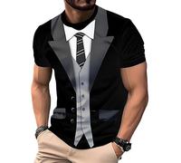 Namufeitrade Men's Wolf 3D Printed T Shirt Summer Casual Short Sleeve T-Shirts Breathable Plus Size Blouse Tops