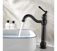 Namuoto Bathroom Sink Tap Black, 360° Rotable Basin Mixer Tap