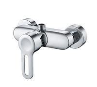 Namuoto Shower Mixer Taps Bar Chrome Wall Mounted Shower Faucet Brass Manual Shower Mixer Valve Control Switch Bath Tap for Cold and Hot Water, G1/2" Upper Outlet