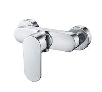 Namuoto Shower Mixer Taps Bar Chrome Wall Mounted Shower Mixer Tap Brass Manual Shower Faucet, Control Switch Bath Tap for Cold and Hot Water, G1/2" Outlet