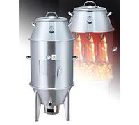 NAMVI Charcoal Roast Duck Oven Cooker, 2 Tier Barbecu Grill BBQ Roast Turkey with Detachable Shelf and Hooks for Duck Chicken Meat Corn Potato Baking