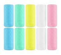 Namvo 10 Pack Silicone Leak Proof Travel Covers, Leak Proof Elastic Covers, Silicone Toiletry Bottle Caps, Reusable Travel Containers, Travel Toiletry Container
