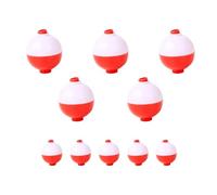 Namvo 10 Pcs Fishing Snap On Floats Bobbers Various Weights Push Button Sea Carp Hard ABS Push Button Fishing Round Buoy Float
