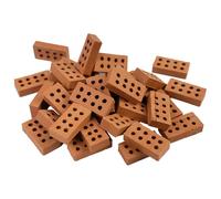 Namvo 100pcs Mini Bricks Garden Micro Building Blocks 8 Hole Building Blocks Clay Simulation Bricks Suitable For DIY Doll House Garden Decoration Micro Landscape Accessories