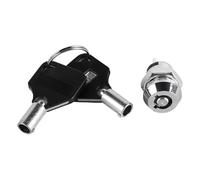 Namvo 12mm Stainless Steel Key Lock 102 for Key Switch Electronic Lock Double Side Pull Out Type with 2 Keys and Nut Vending Machine Lock Out Kit