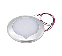 Namvo 12v RV Boat 9.5cm Dimmable LED Panel Ceiling Lights w/Touch Button Warm White 3000K 2.4W 800LM Trailer Interior Lamps Replacement IP67 Surface Mount