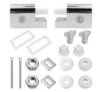 Namvo 1Sets Soft Close Hinges Toilet Lid Hinges Flush Toilet Cover Mounting Fixing Anti Drop Connector For Universal Replacement Parts