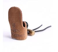 Namvo 2Pcs Archery Thumb Finger Tip Protector Leather Thumb Ring Guard Ring Gear Tab Pull Bow Glove for Hunting Reurve Release Protect