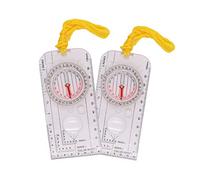 Namvo 2pcs Compass Navigation Map scale Waterproof Orienteering Compass for Explorer Expedition Camping Survival Mountaineering or Hiking
