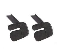 Namvo 2pcs Cow Leather Archery Finger Tabs for Outdoor Hunting Bow Archery Finger Protector Black