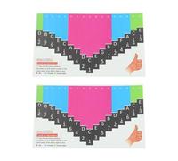 Namvo 2PCS Kalimba Scale Stickers 17-Tone Thumb Piano Universal Thumb Piano Stickers for Percussion Exercises