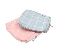 Namvo 2Pcs Mini Sanitary Napkin Bag, Waterproof Menstrual Pad Bag Zipper Pouch Sanitary Napkin Bag Portable Teen Girls Menstrual Bag Zipper Purse for Women Teen Girls School Travel Feminine Produc