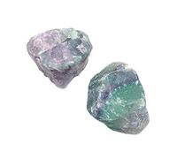 Namvo 2pcs Natural Colour Fluorite Crystal Stones Mini Rock Mineral Specimen Home Decor For Aquarium Stone Fashion Simple