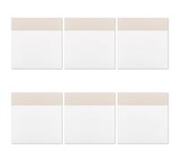 Namvo 300 Sheets Transparent Sticky Notes Set Clear Sticky Notes Self-Stick Note Pads Transparent Waterproof Removable Sticky Notes Tabs for Home School Office Studying Writing(75 x 75mm)