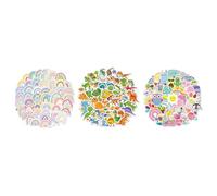 Namvo 300pcs Rainbow Stickers,and dinosaur, Cute Waterproof DIY Cartoon Graffiti Stickers