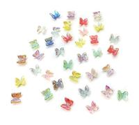 Namvo 3D Nail Charms,Micro Resin Butterflies,30 Pcs Multi Shapes Lollipop Butterfly Nail Art Charms Nail Rhinestones Gems for Nail Art Decoration Jewelry Accessories DIY Crafts