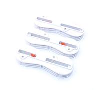 Namvo 3PCS 9 Degree FCS II System Thruster Fin Plug Set White