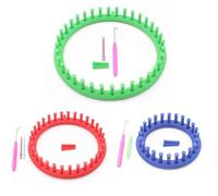 Namvo 3Pcs Circular Knitting Loom, Knitting Circle, Round Loom Set with Knitting Yarn Needle and Crochet Hook