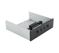 Namvo 4 Switch SATA HDD Power Control Switcher for Desktop PC with IDE SATA 15 Pin Interfaces and 2 X 2.5 Inch Hard Drive Slots