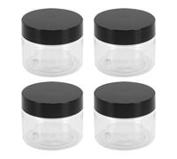 Namvo 4PCS Travel Cosmetic Containers 40ml Round Clear Plastic Pots with Lids for Travel Storage Makeup Face Creams