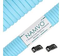 Namvo 550 Luminous Glow in the Dark Paracord Mil Spec Type III 7 strand parachute cord Blue 100ft / 30 Meters