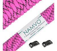 Namvo 550 Paracord Mil Spec Type III 7 strand parachute cord Total Length 100ft / 30 Meters, Glitter Jump Point