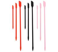 Namvo 9PCS Mini Silicone Spatula 3 Colors Small Silicone Spoons And Spatula Jar Scraper For Makeup Narrow Bottle Get Last Drop From Bottles
