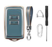 Namvo Car Key Card Case for TPU Protective Case with Keychain Compatible with Captur Clio Kadjar Zoe Megane Dacia