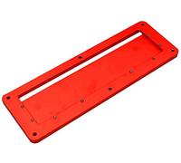 Namvo Electric Circular Saw Throat Plate Flip Adjustable Aluminium Insert Plate Table Saw Accessory Red